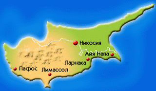 Кипр карта